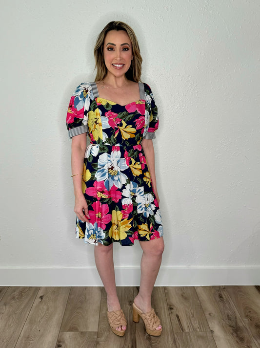 Sweetheart Floral Dress