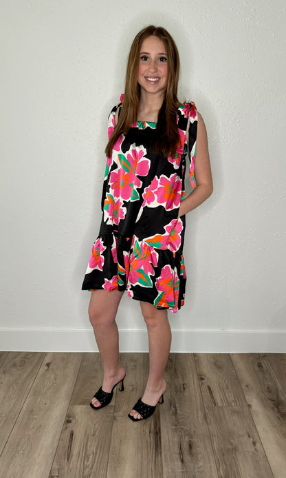 Silk Flowers Dress