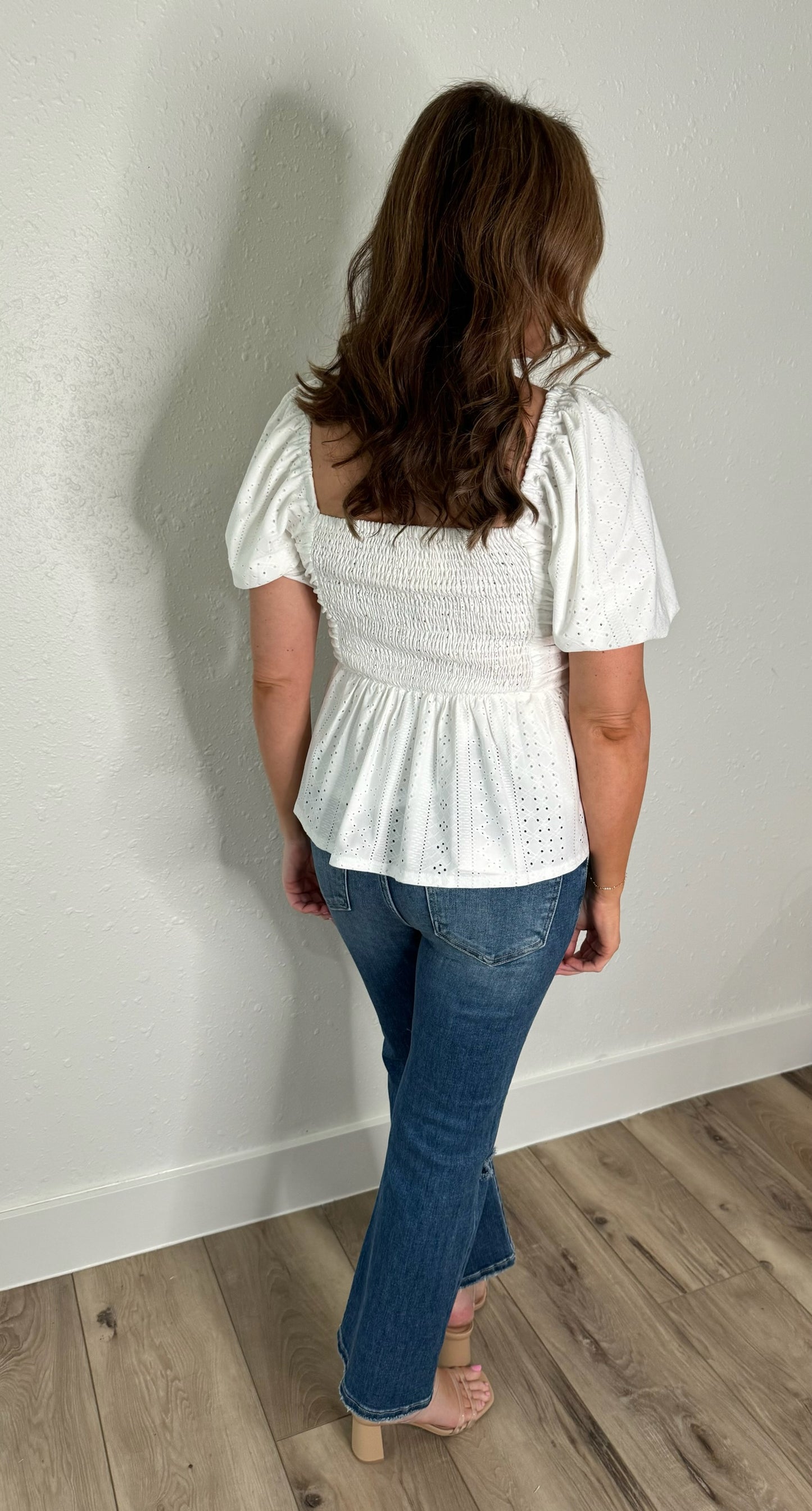 Sweetheart Eyelet Top