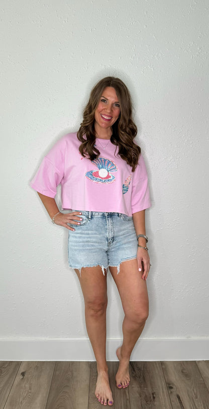 Seashell Cropped Tee