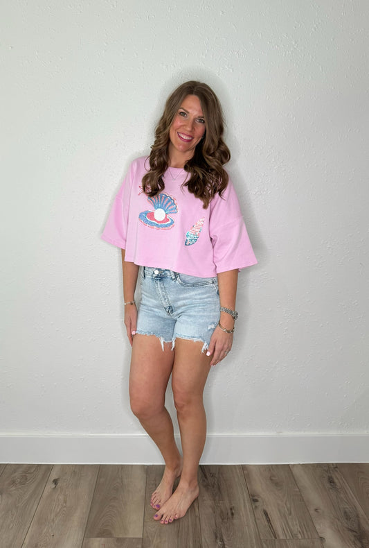 Seashell Cropped Tee