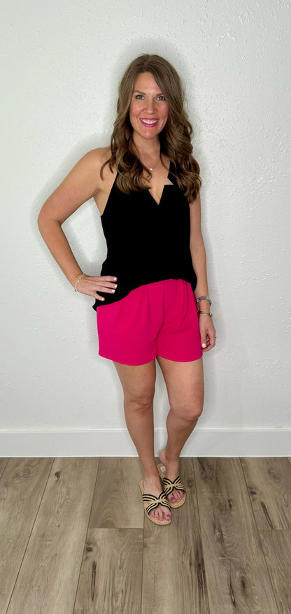 Hot Pink Eliza Shorts