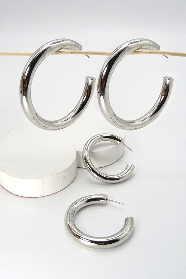 Chunky Hoop Earrings