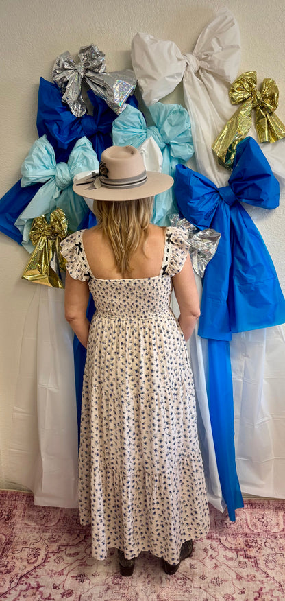 Tiny Roses Tiered Dress