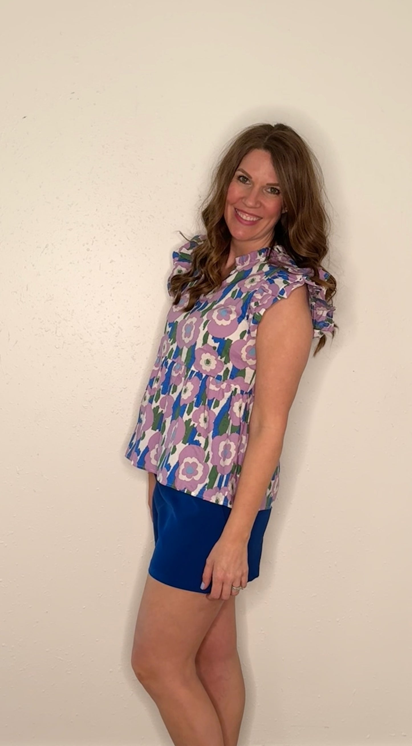 Floral Girl Peplum Top