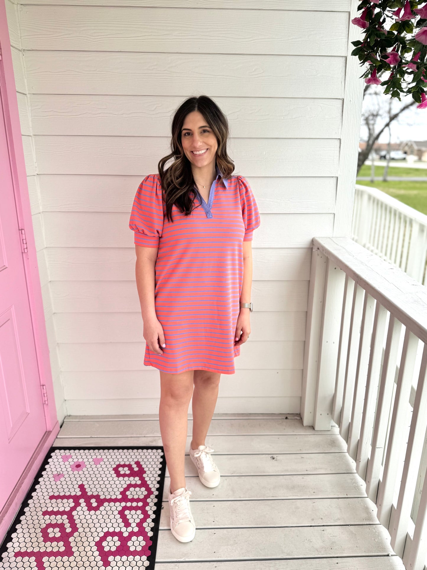 Grapefruit Collared Dress