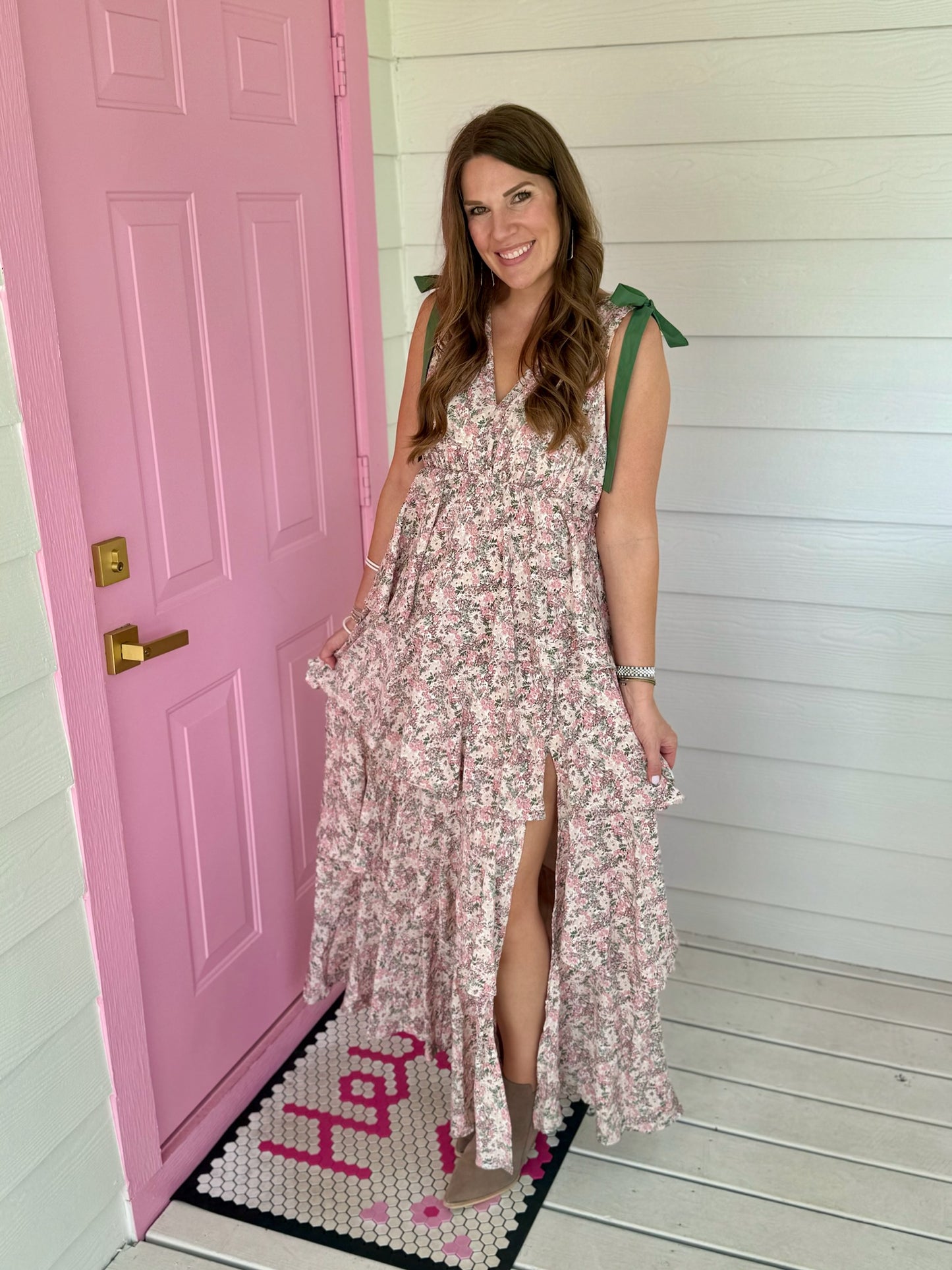 Kayla Tiered Floral Dress