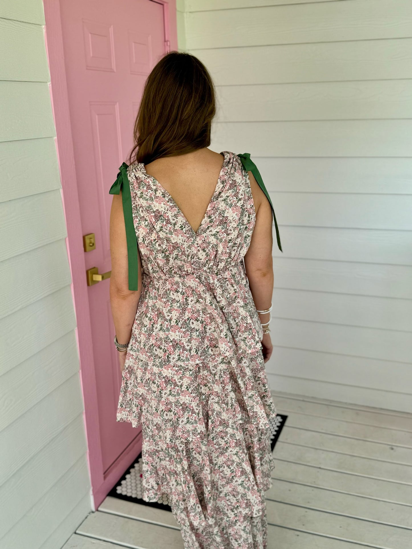 Kayla Tiered Floral Dress