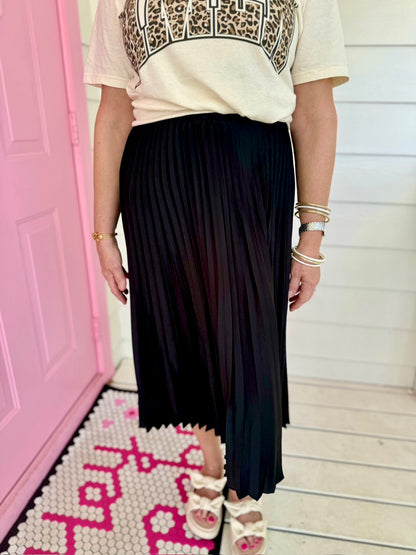 Touch Of Sass Midi Skirt Black