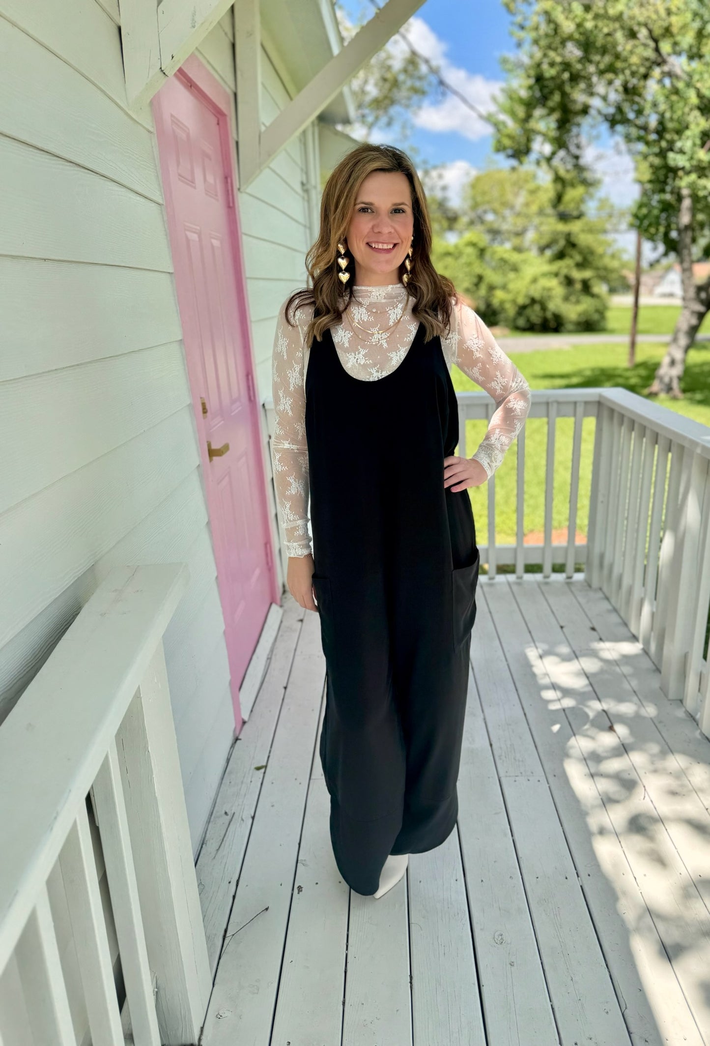 Black Pocket Jumpsuit