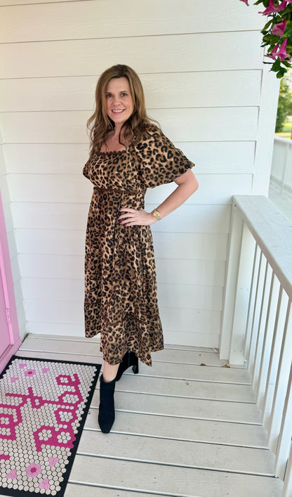 Leopard Midi Dress