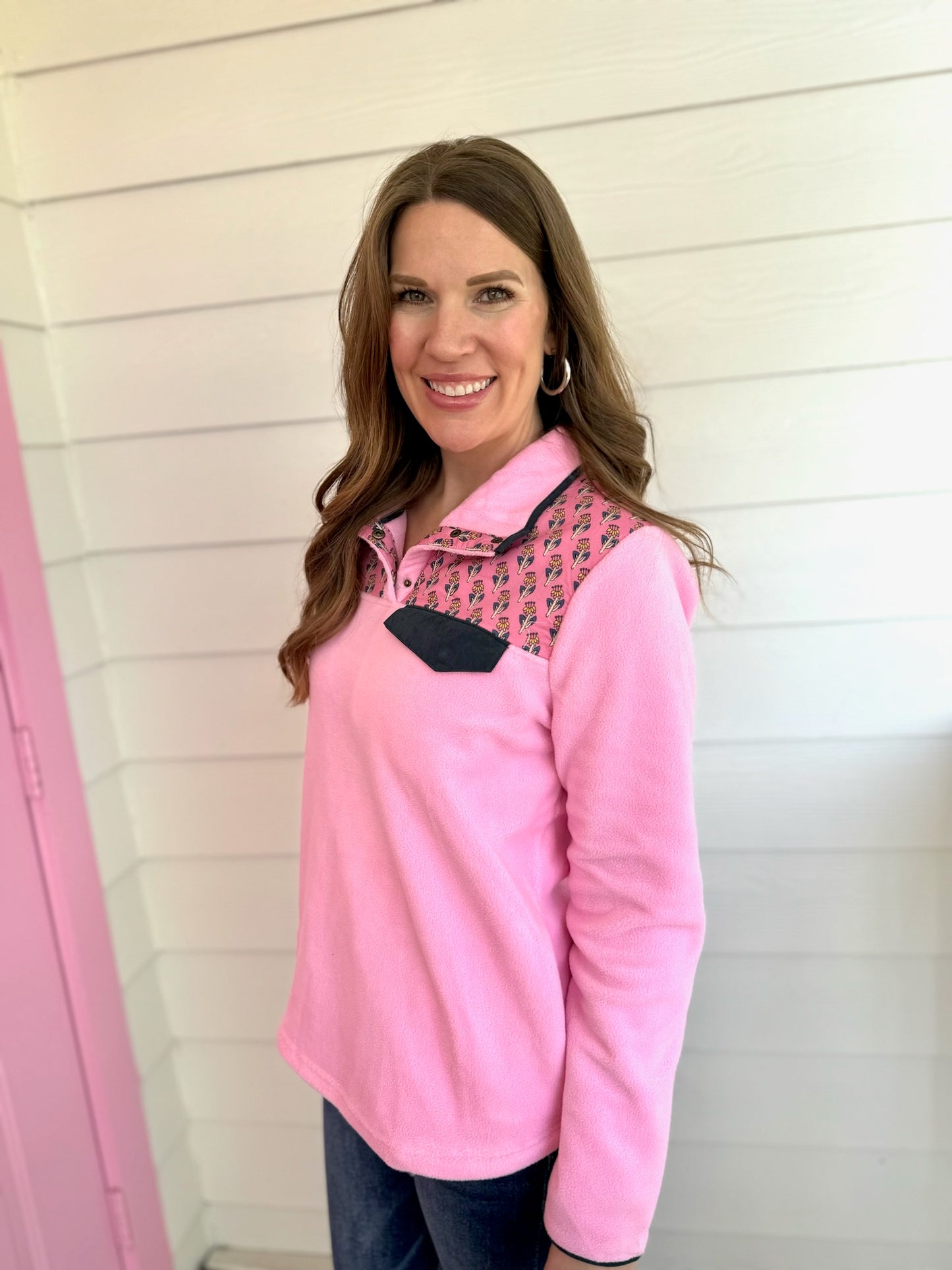 Pink Poppy Pullover