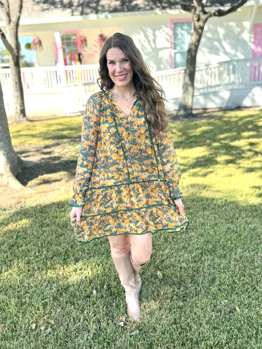 Karsyn Floral Dress Green